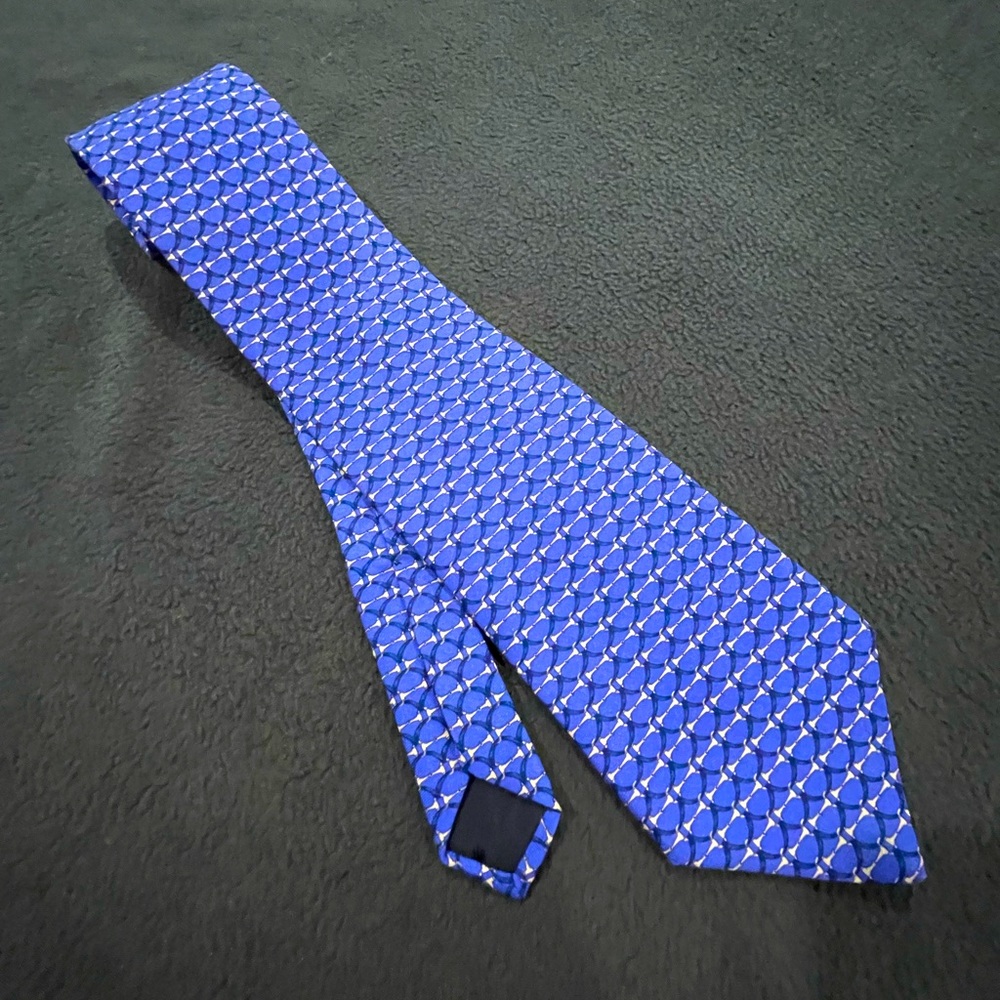 Brooks Brothers Makers men’s blue dress tie.